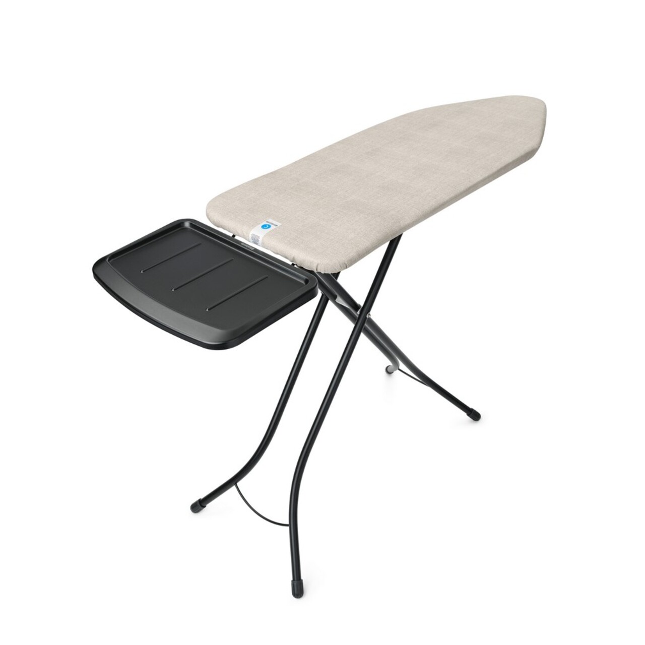 Masa de calcat, Brabantia C, Denim Grey, 124x45 cm, 7 pozitii de reglare, cu suport statie de calcat, otel/bumbac, gri denim - imagine 7